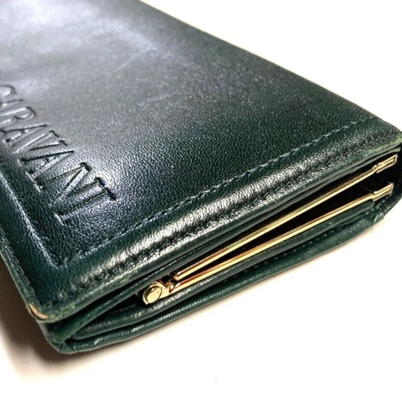 VALENTINO GARAVANI VINTAGE LARGE LOGO LEATHER LONG WALLET - Picture 6 of 16